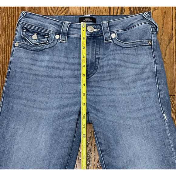 True Religion Becca Bootcut Jeans 29 Mid Rise Flattering Stretch Denim Classic - Picture 7 of 16